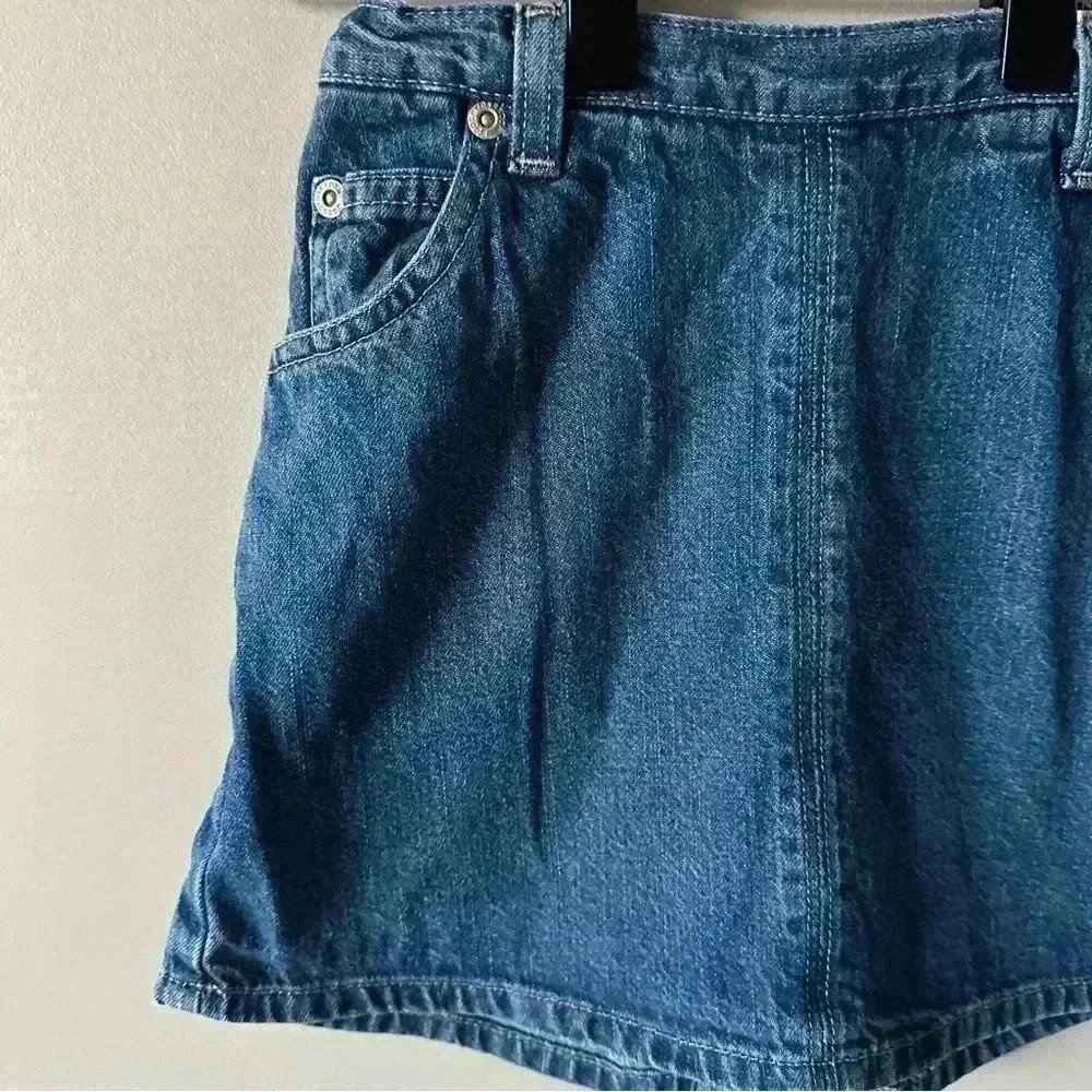 Girls size 6x Oshkosh Jean skirt skort Vintage Y2K 90s denim skirt - Picture 2 of 10